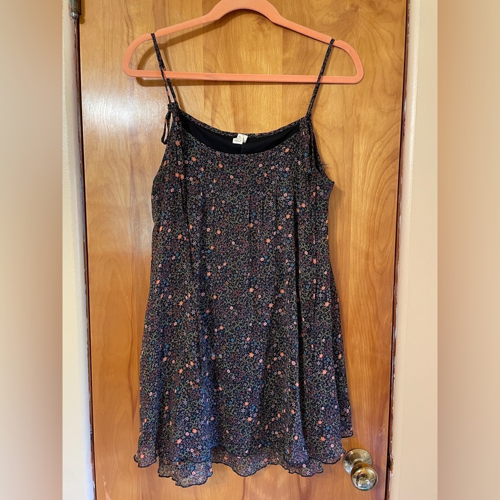 Sound & Matter Black Floral Mini Dress